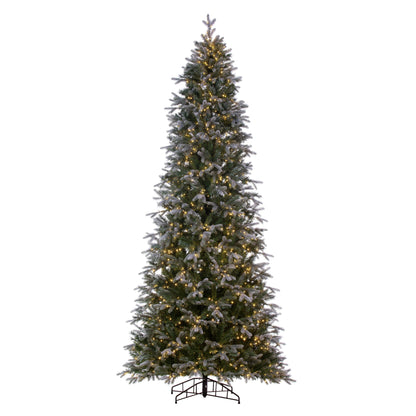 Frosted Douglas Fir Slim Artificial Christmas Trees