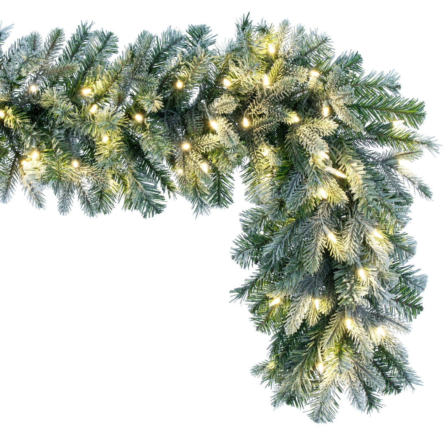 Frosted Douglas Fir Artificial Christmas Garlands