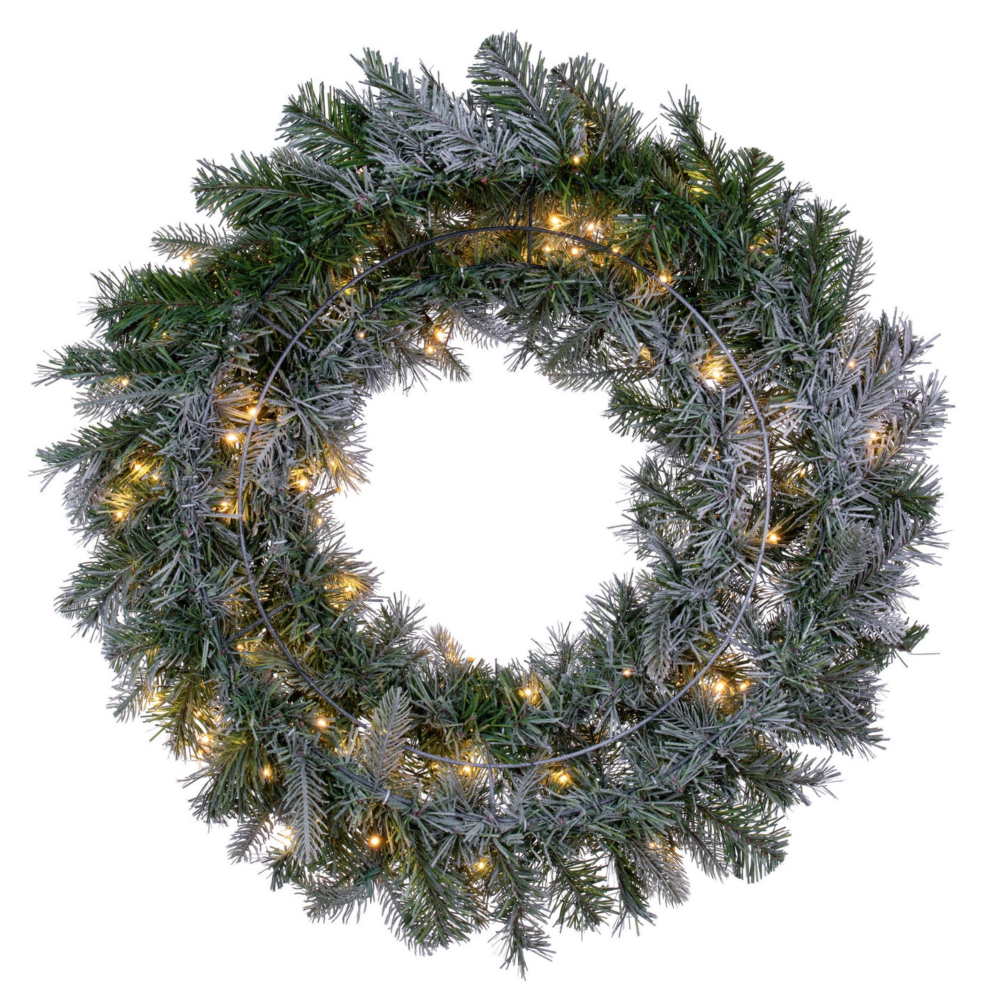Frosted Douglas Fir Artificial Christmas Wreaths
