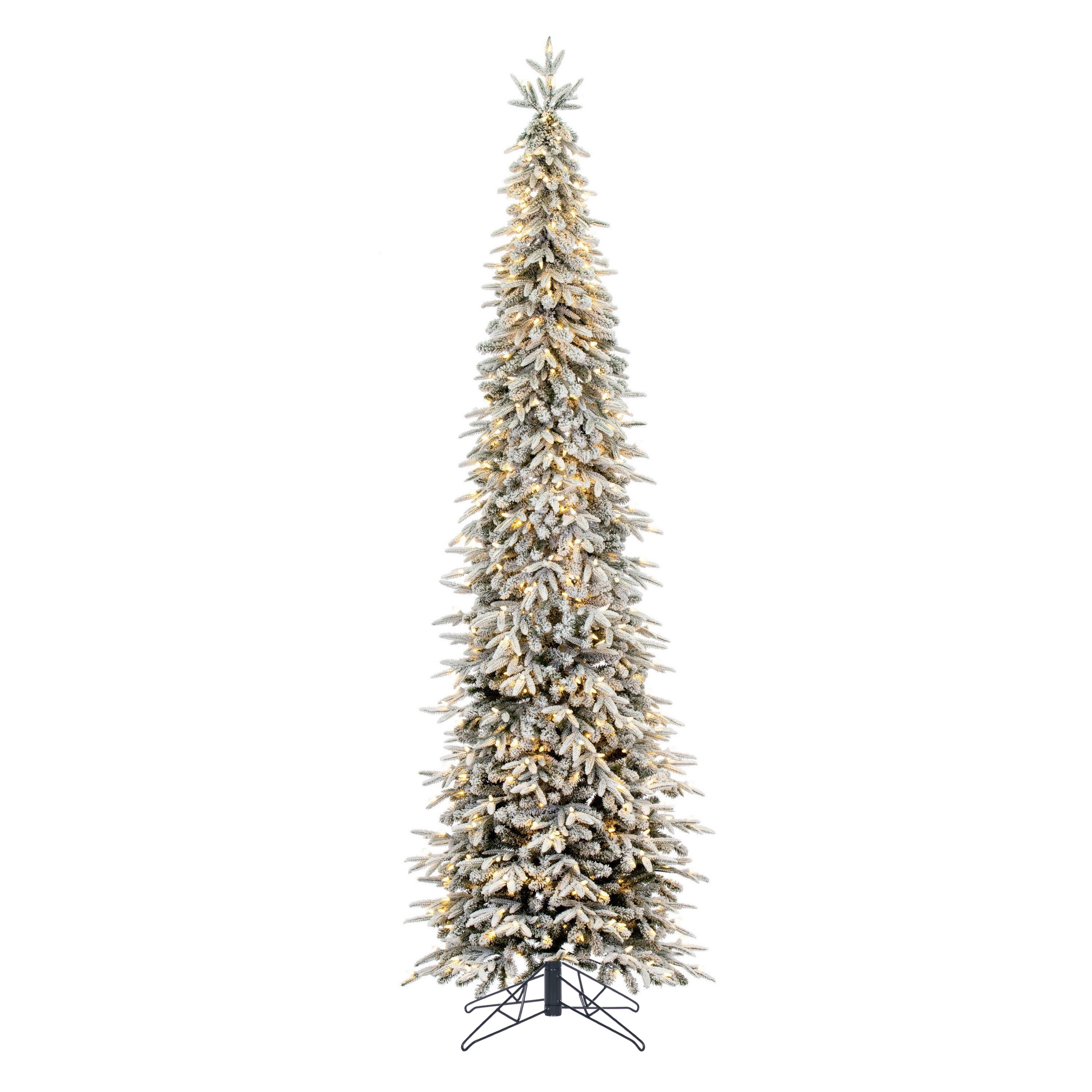 Frosted Tacoma Fraser Fir Pencil Artificial Christmas Trees