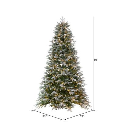 Frosted Douglas Fir Slim Artificial Christmas Trees