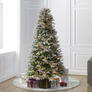 Frosted Douglas Fir Slim Artificial Christmas Trees