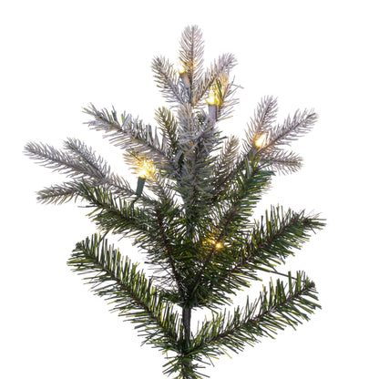Frosted Douglas Fir Slim Artificial Christmas Trees