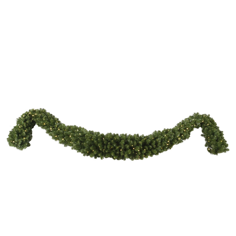 Vickerman 9'x15" Grand Teton Pre-lit Artificial Christmas Swag Garland with Warm White Wide Angle LED Lights