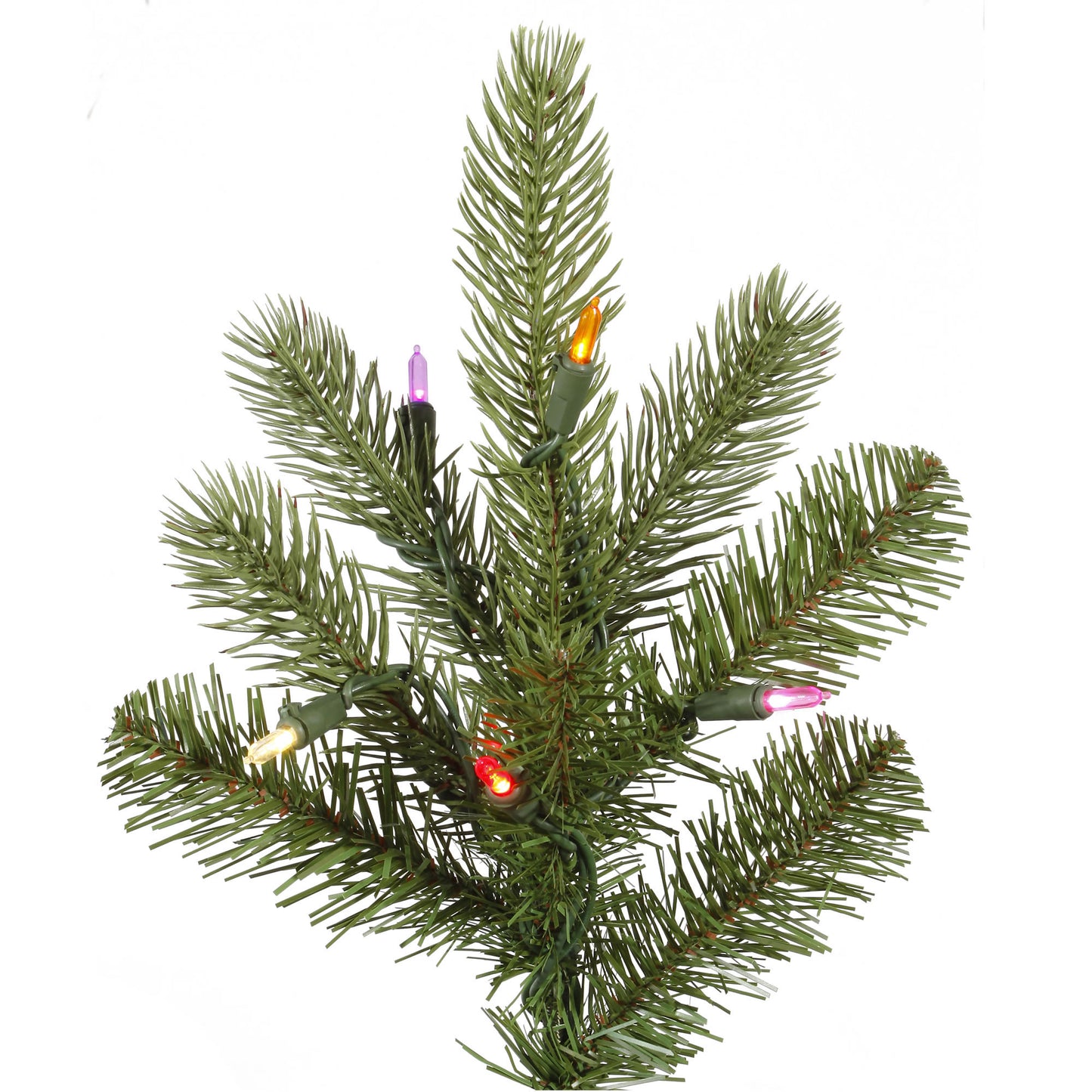 King Spruce 5.5' Artificial Christmas Tree with Multi-Colored LED Color Dura-lit Mini Lights