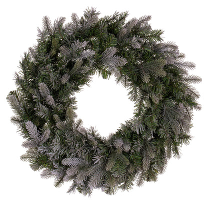 Frosted Douglas Fir Artificial Christmas Wreaths