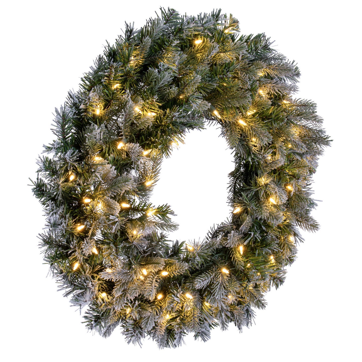 Frosted Douglas Fir Artificial Christmas Wreaths