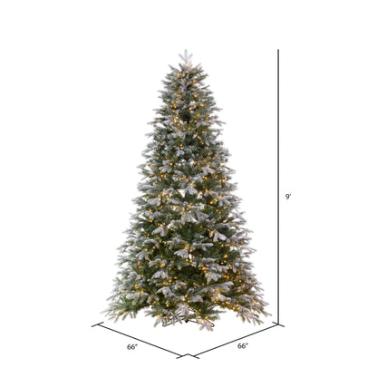 Frosted Douglas Fir Slim Artificial Christmas Trees