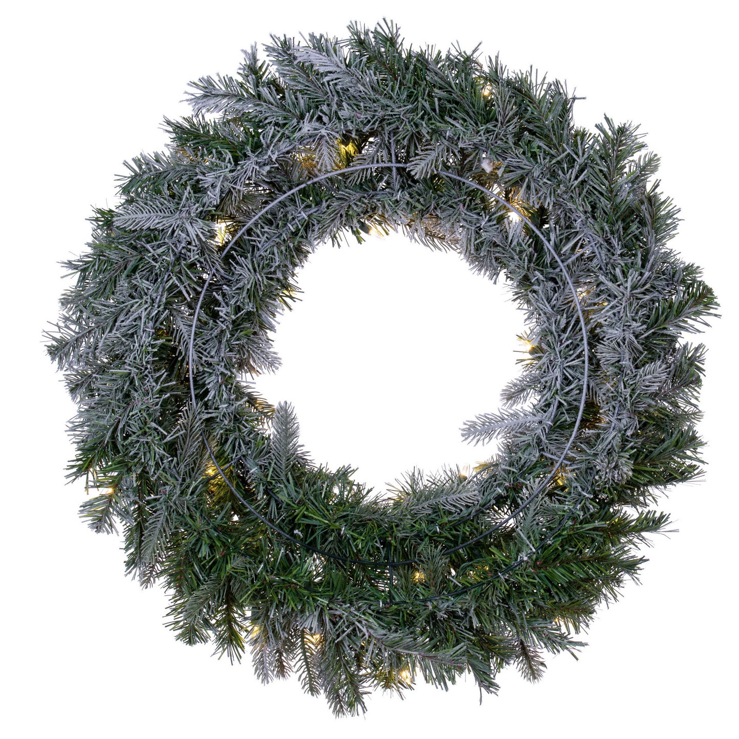 Frosted Douglas Fir Artificial Christmas Wreaths