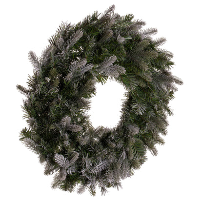 Frosted Douglas Fir Artificial Christmas Wreaths