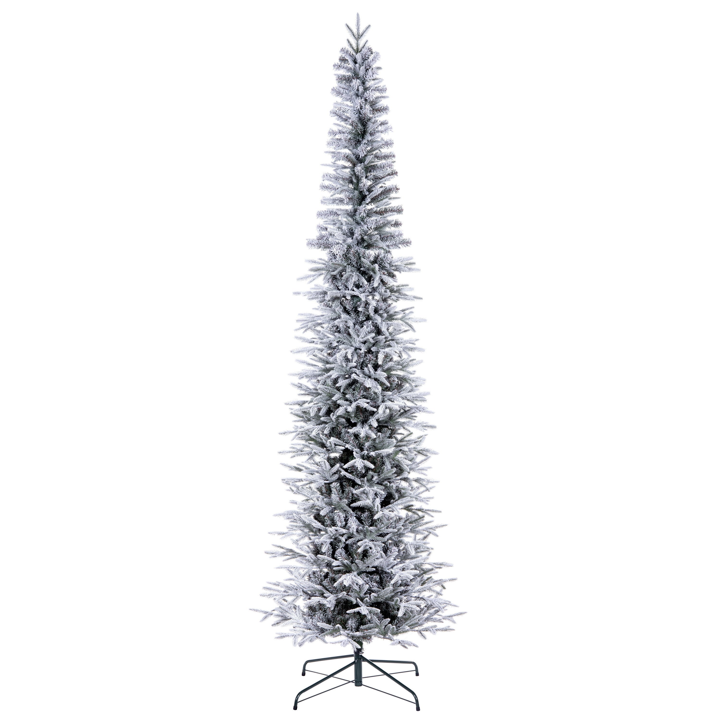Frosted Bixley Fir Pencil Artificial Christmas Trees