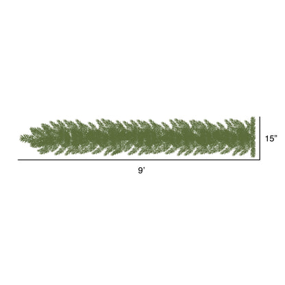Vickerman 9' Grand Teton Pre-lit Artificial Christmas Swag Garland with Warm White Wide Angle LED Lights