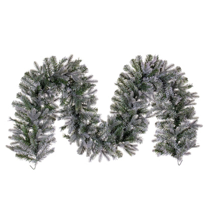Frosted Douglas Fir Artificial Christmas Garlands
