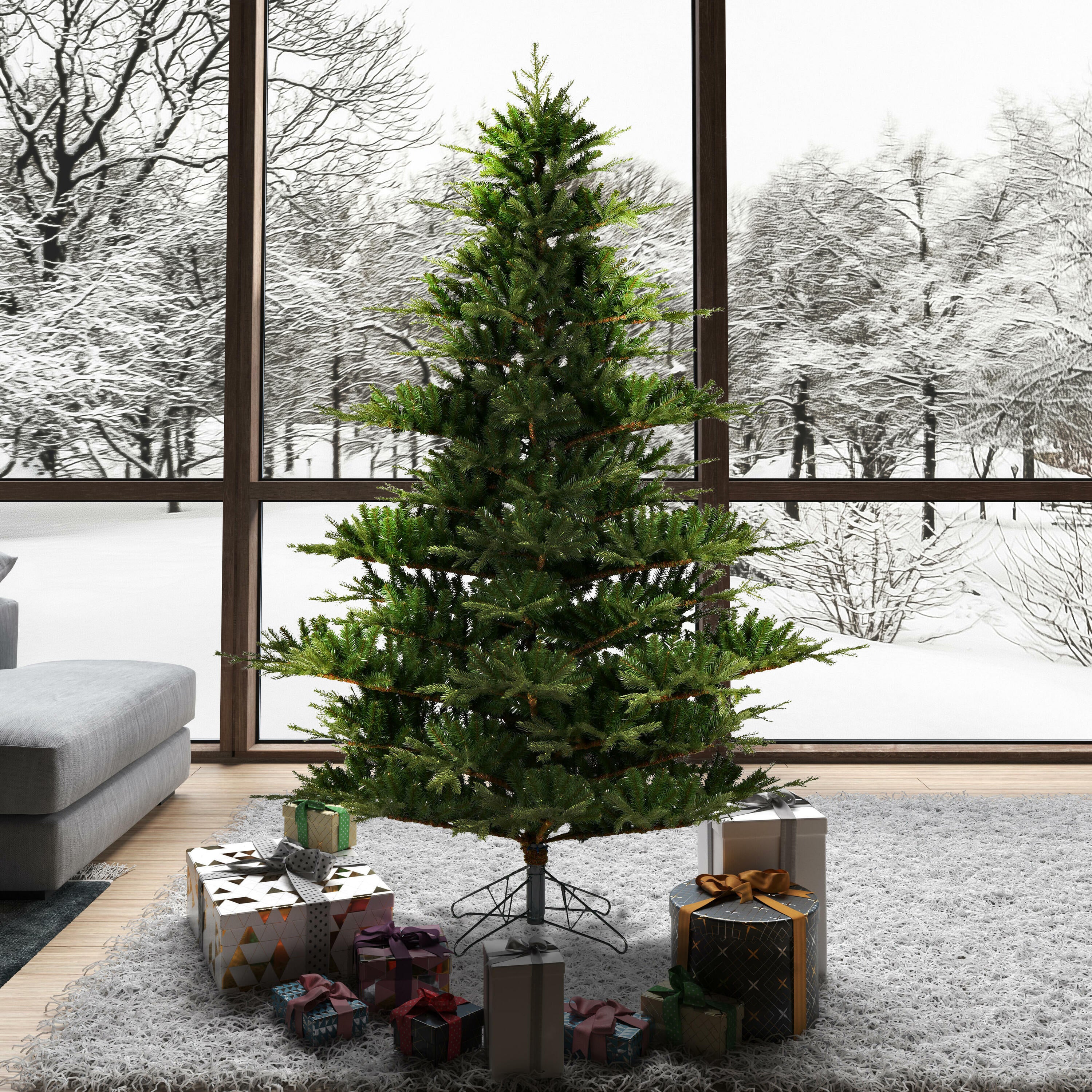 Sherwood Fir 9' Unlit Artificial Christmas Tree