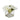 K&K Interiors 8" Real Touch White Dahlia Flower Arrangement in Faux Water Glass Vase