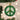 Old World Christmas Holly Peace Symbol Christmas Ornament