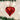 Old World Christmas Large Shiny Red Heart Valentine's Day Ornament