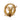 RAZ Imports 6" Gold Deer with Wreath Emblem Christmas Ornament